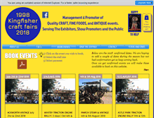 Tablet Screenshot of kingfishercraftfairs.co.uk